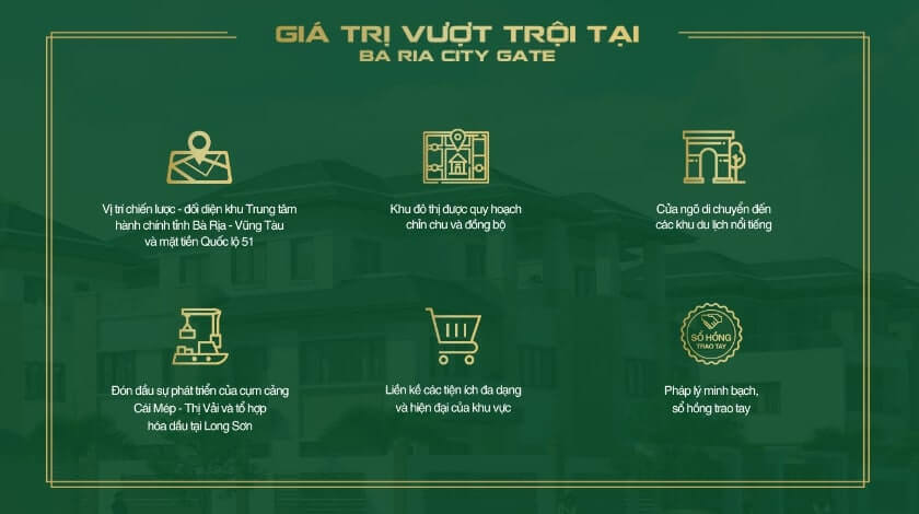 Giá trị của baria city gate