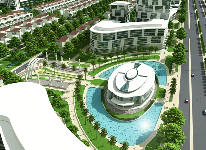 Khu công viên cây xanh tại Metropolitan chính là trái tim của đô thị