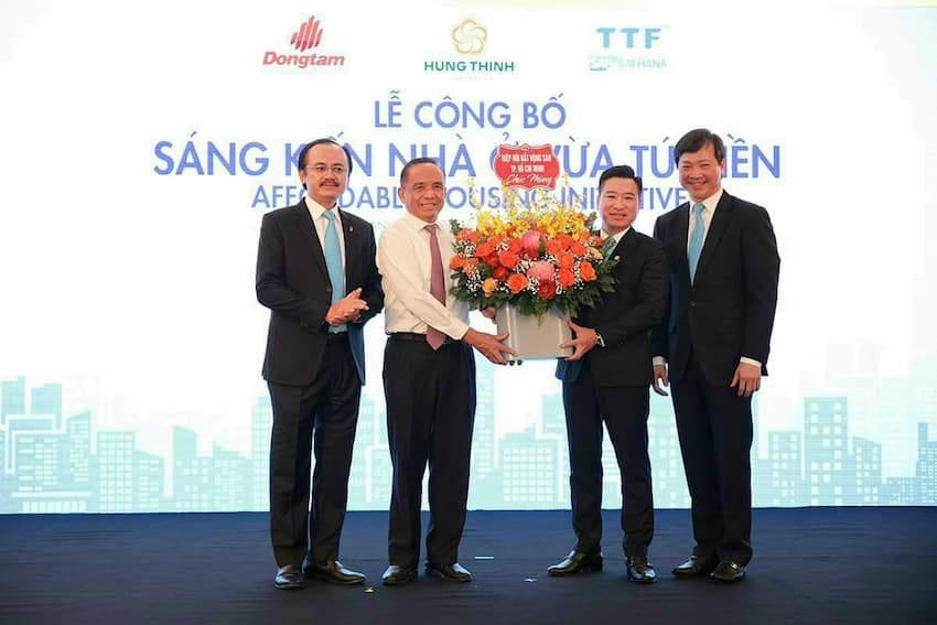 Ba tập đoàn lớn Tập đoàn Hưng Thịnh, Đồng Tâm Group và Tập đoàn Kỹ nghệ gỗ Trường Thành cùng hợp tác xây dựng nhà ở dưới 25 triệu đồng/m2