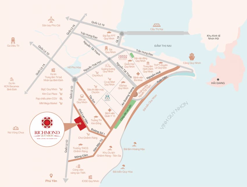 Đất nền richmond Quy nhơn