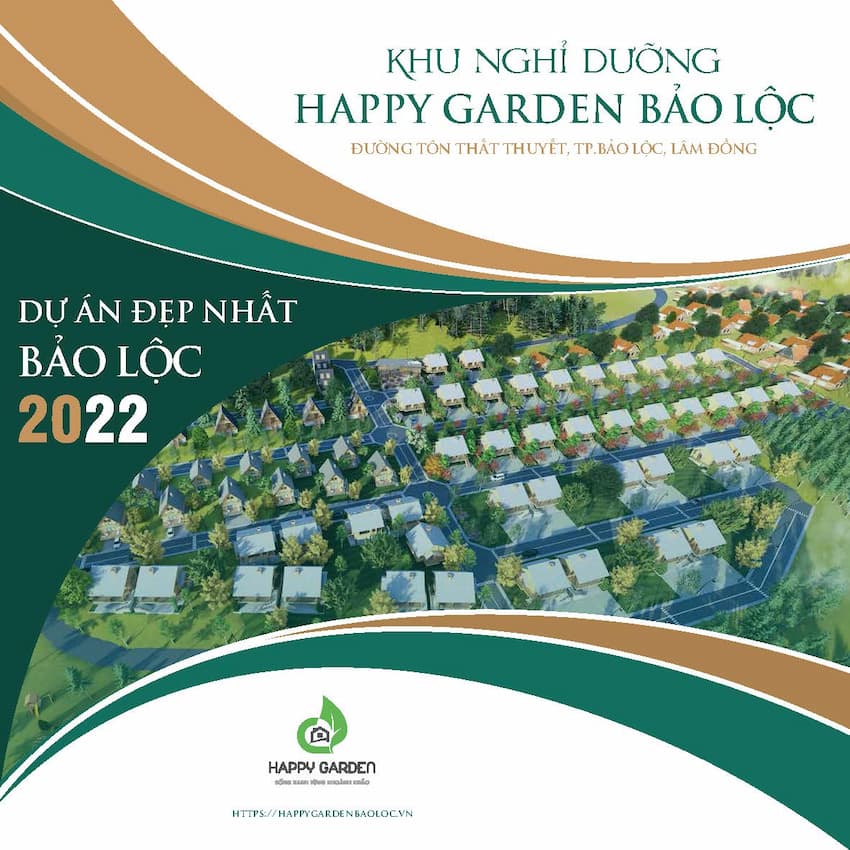 dự án Khu Nghỉ dưỡng Happy Garden Bảo Lộc (Tôn Thất Thuyết, Tp. Bảo Lộc, Lâm Đồng) do chủ đầu tư Công ty CP Địa Ốc Gold Homes