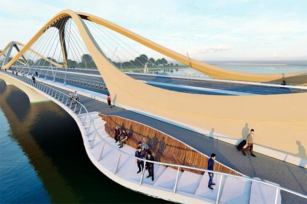 Phương án thiết kế cầu Trần Hưng Đạo bắc qua sông Hồng