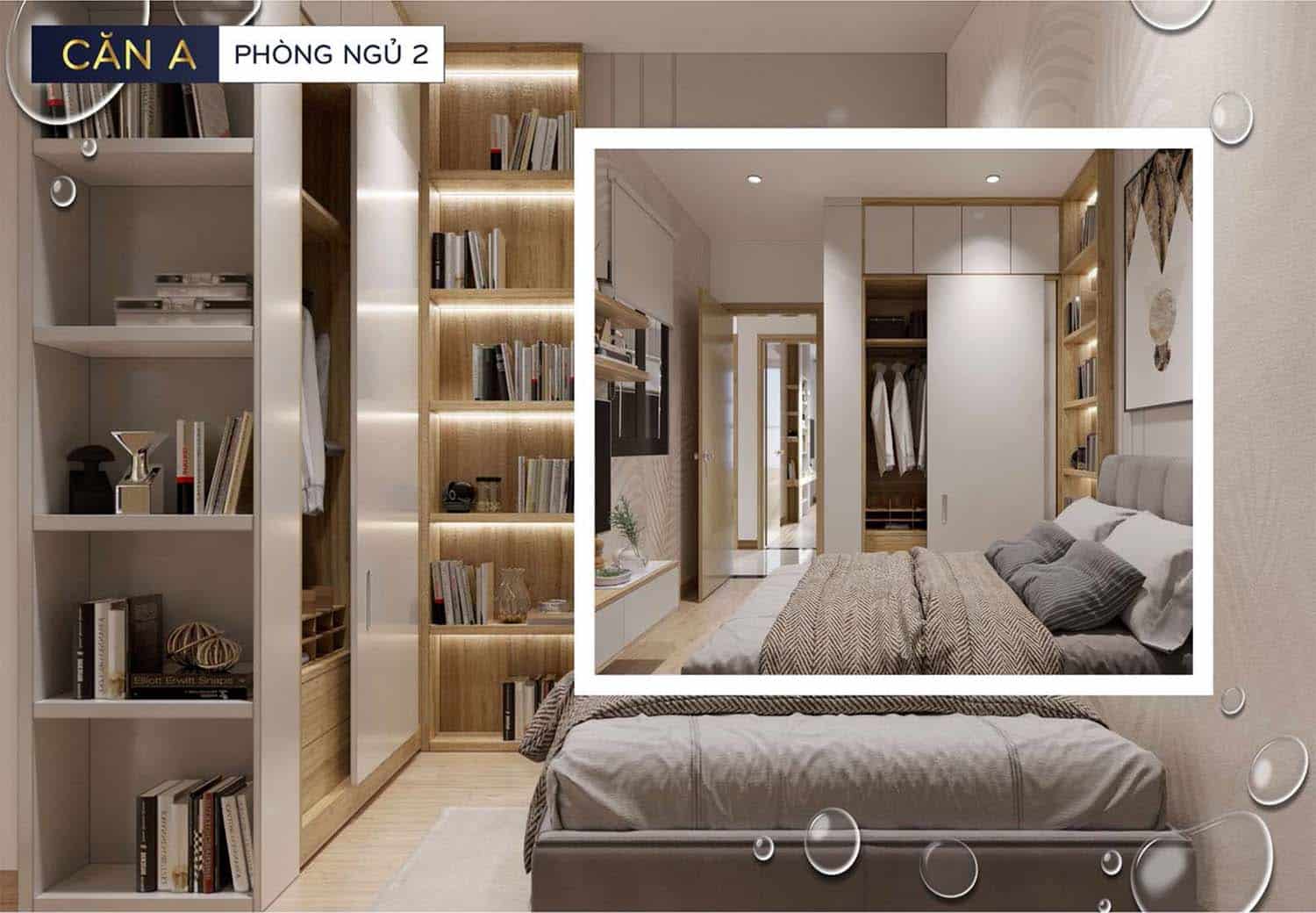 Hình ảnh thiết kế nhà mẫu Bcons Polaris căn B phòng khách